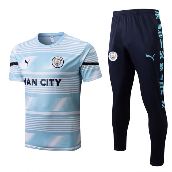 Trikot Manchester City Komplett-Set 2022-23 Blau